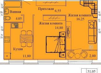 Продаю двухкомнатную квартиру, 56.3 м2, Кохма