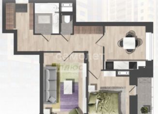 Продаю двухкомнатную квартиру, 59.6 м2, Липецк, Московская улица, 155, ЖК Приоритет