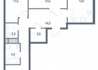 Продажа двухкомнатной квартиры, 52 м2, Котельники, микрорайон Новые Котельники, 11