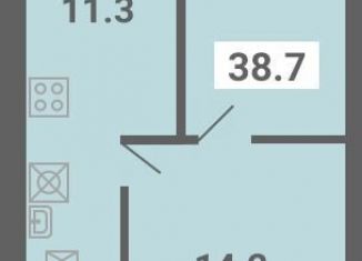 Продаю однокомнатную квартиру, 38.7 м2, поселок Мещерино, улица 4-й квартал, 21