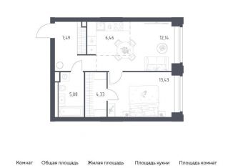 Продажа 1-комнатной квартиры, 48.9 м2, Москва, метро Минская, жилой комплекс Нова, к1