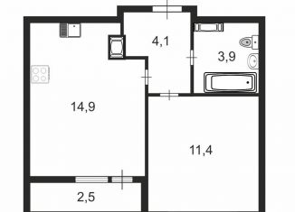 Продажа 1-комнатной квартиры, 35.5 м2, Мурино, ЖК Урбанист, Екатерининская улица, 19