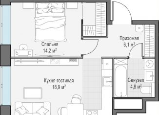 Продам 1-комнатную квартиру, 44 м2, Москва, метро Минская, проспект Генерала Дорохова, 39к2А