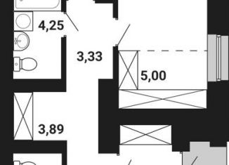 Продается 3-комнатная квартира, 71.2 м2, Уфа, ЖК Цветы Башкирии