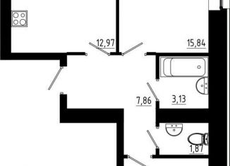 Продажа 2-комнатной квартиры, 57.2 м2, Татарстан, жилой комплекс Притяжение, 2
