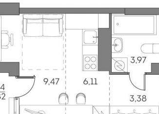 Продается квартира студия, 23.8 м2, Москва, метро Стахановская, Рязанский проспект, 2с27