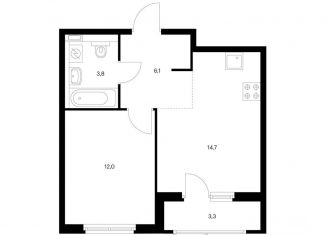 Продажа 1-ком. квартиры, 38.2 м2, Ярославль, улица Академика Колмогорова, 26, Фрунзенский район