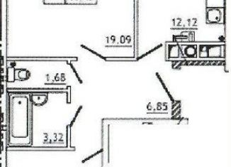 Продаю 2-комнатную квартиру, 66.4 м2, деревня Новосельцы