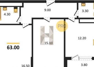 Продается 2-комнатная квартира, 63 м2, Краснодар, микрорайон Табачная Фабрика, Колхозная улица, 5к8