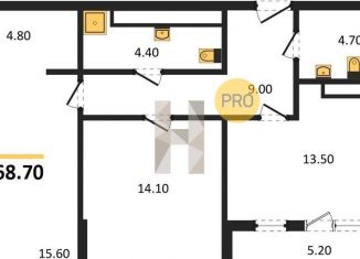 Продается 2-комнатная квартира, 68.7 м2, Краснодар, микрорайон Табачная Фабрика, Колхозная улица, 5к8