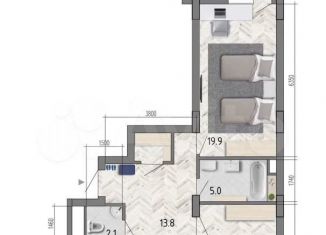 Продаю 3-ком. квартиру, 83.5 м2, Воронеж, улица Фёдора Тютчева, 93/4, ЖК Микрорайон Боровое