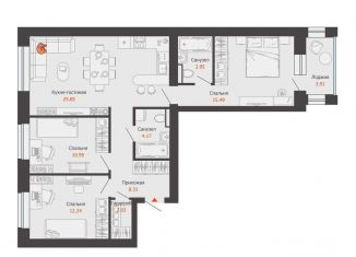 Продам 3-комнатную квартиру, 85 м2, Киров