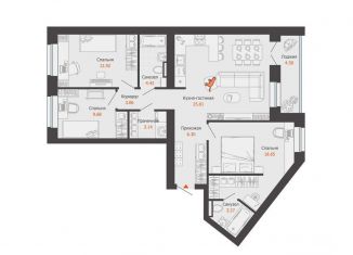 Продам 3-комнатную квартиру, 89 м2, Киров