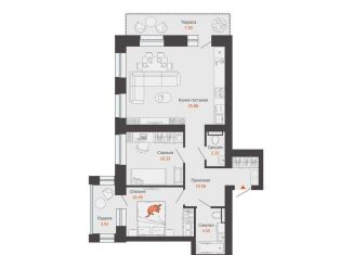 Продажа 2-комнатной квартиры, 68 м2, Киров