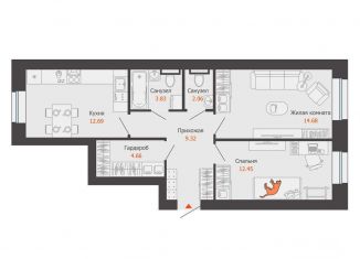 2-ком. квартира на продажу, 60 м2, Киров