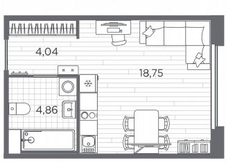 Продам квартиру студию, 27.7 м2, Санкт-Петербург