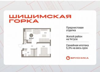 Продаю 1-ком. квартиру, 39.8 м2, Екатеринбург, Чкаловский район, Каслинский переулок, 3