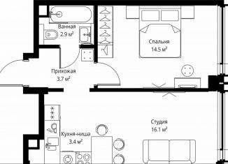 Продается 1-ком. квартира, 40.6 м2, Москва, САО, 2-я Хуторская улица, 34