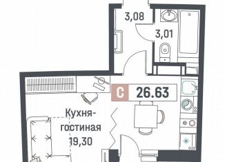 Продажа квартиры студии, 26.6 м2, Мурино, ЖК Авиатор