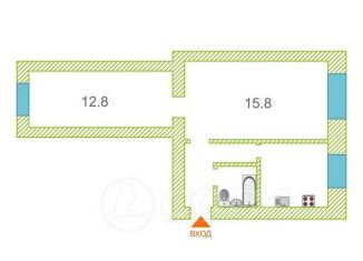 Продается 2-ком. квартира, 42 м2, Тюмень, улица 50 лет Октября, 51