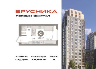 Продаю квартиру студию, 18.7 м2, деревня Сапроново