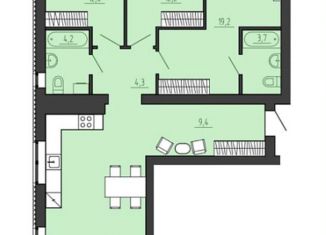 Продажа 3-ком. квартиры, 100 м2, Калининград