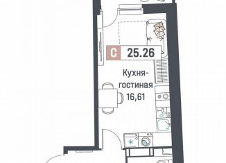 Продам квартиру студию, 25.3 м2, Мурино, ЖК Авиатор