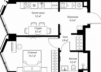 Продаю однокомнатную квартиру, 40.8 м2, Москва, САО, 2-я Хуторская улица, 34