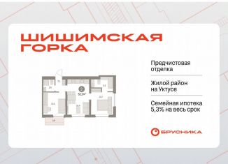 Продам 2-комнатную квартиру, 52.2 м2, Екатеринбург, метро Чкаловская, Каслинский переулок, 3