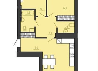 2-комнатная квартира на продажу, 83.1 м2, Калининград
