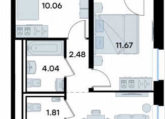 Продажа 2-комнатной квартиры, 49 м2, Татарстан