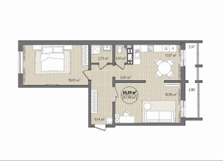Продажа двухкомнатной квартиры, 70.9 м2, Челябинск, улица Труда, 14, Центральный район