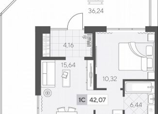 Продам однокомнатную квартиру, 49.2 м2, Тюмень