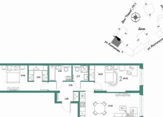 Продажа 2-ком. квартиры, 69.9 м2, Мытищи