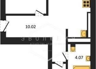 Продажа двухкомнатной квартиры, 57.8 м2, Калининград