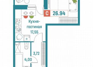 Продажа квартиры студии, 26.9 м2, Мурино, ЖК Графика