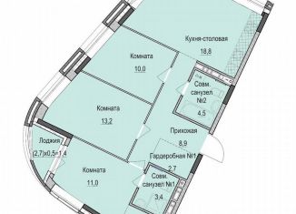 Продается 3-комнатная квартира, 75 м2, Казань
