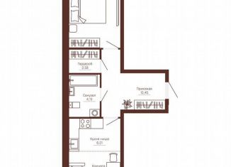 Продаю двухкомнатную квартиру, 50.8 м2, Пермь