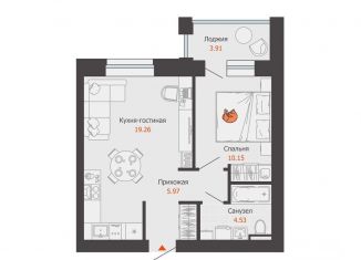 Продажа однокомнатной квартиры, 42 м2, Киров