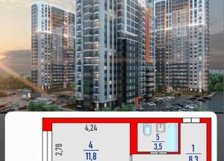 Продаю 2-ком. квартиру, 47.4 м2, Пермь, шоссе Космонавтов, 309Ак1