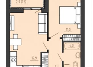 Продам 1-ком. квартиру, 40.9 м2, Калининград