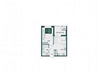 Продам 1-комнатную квартиру, 36.8 м2, Краснодар, микрорайон Образцово