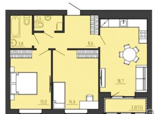 Продажа 2-ком. квартиры, 64.2 м2, Калининград