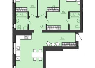 Продается 3-ком. квартира, 101.9 м2, Калининград