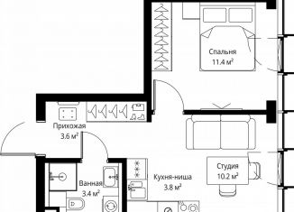 Продам однокомнатную квартиру, 32.4 м2, Москва, САО, 2-я Хуторская улица, 34