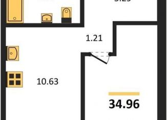 Продается 1-ком. квартира, 35 м2, Новосибирск, метро Золотая Нива, улица Королёва, 2