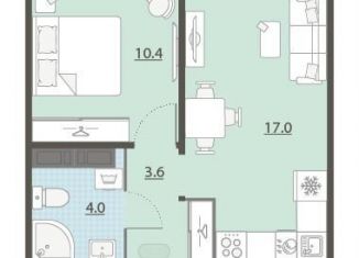 Продам 1-ком. квартиру, 35 м2, Екатеринбург, Академический район