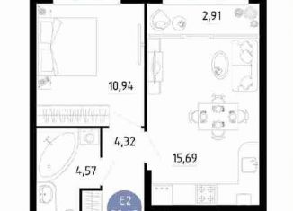 Продаю 1-комнатную квартиру, 38.4 м2, Чебоксары, улица Ленинского Комсомола, 1