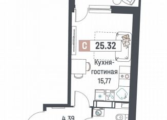 Продаю квартиру студию, 25.3 м2, Мурино, ЖК Авиатор
