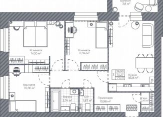 Продается 3-ком. квартира, 77.1 м2, Ярославль, Малая Техническая улица, 5